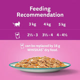 Whiskas 12 x 85g Catch of the Day 1+ Adult Wet Cat Food Pouches in Gravy