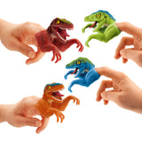 Dino World Wobbly Soft Plastic Dinosaur Finger Puppet - Choice of 4