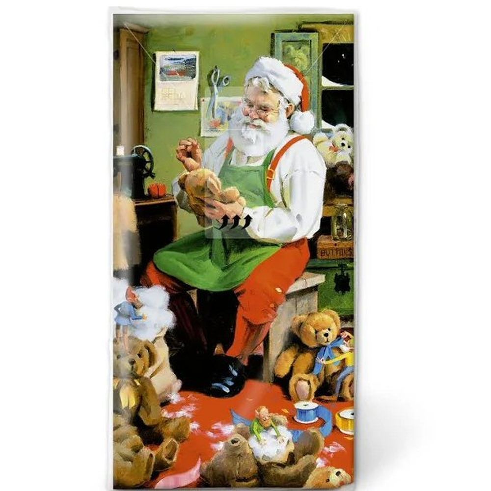 N.J Products Santa is Busy Hanky (Pack of 10)