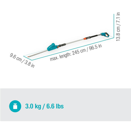 GARDENA THS 42/18V P4A solo Battery Telescopic Hedge Trimmer