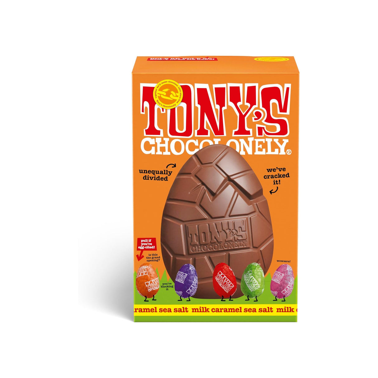 Tonys 242g Milk Chocolate Caramel Egg and Mini Eggs