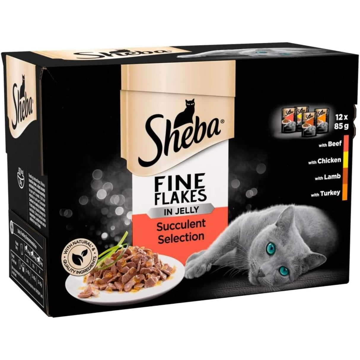 Sheba 12x85g Fine Flakes Succulent Collection in Jelly