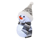 Lumineo 16cm Lit Snowman Ornament with Hat and Scarf - (Choice of 4) - 486465