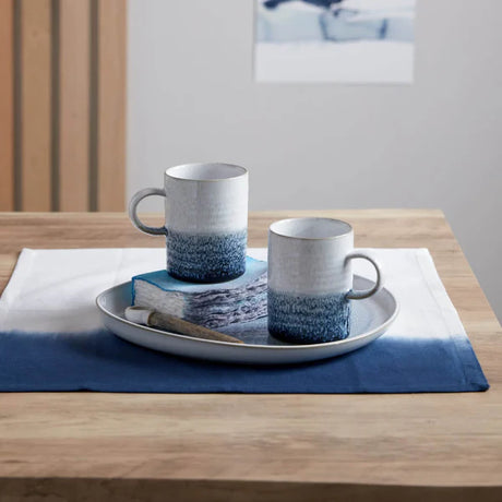 Denby 410ml Kiln Ridged Mug - Blue