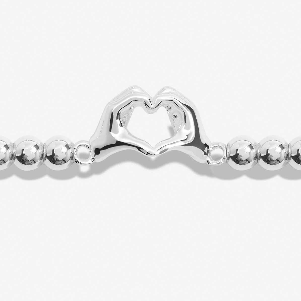 Joma Jewellery Silver A Little 'Friendship Laughter Happiness' Bracelet