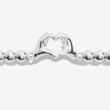 Joma Jewellery Silver A Little 'Friendship Laughter Happiness' Bracelet