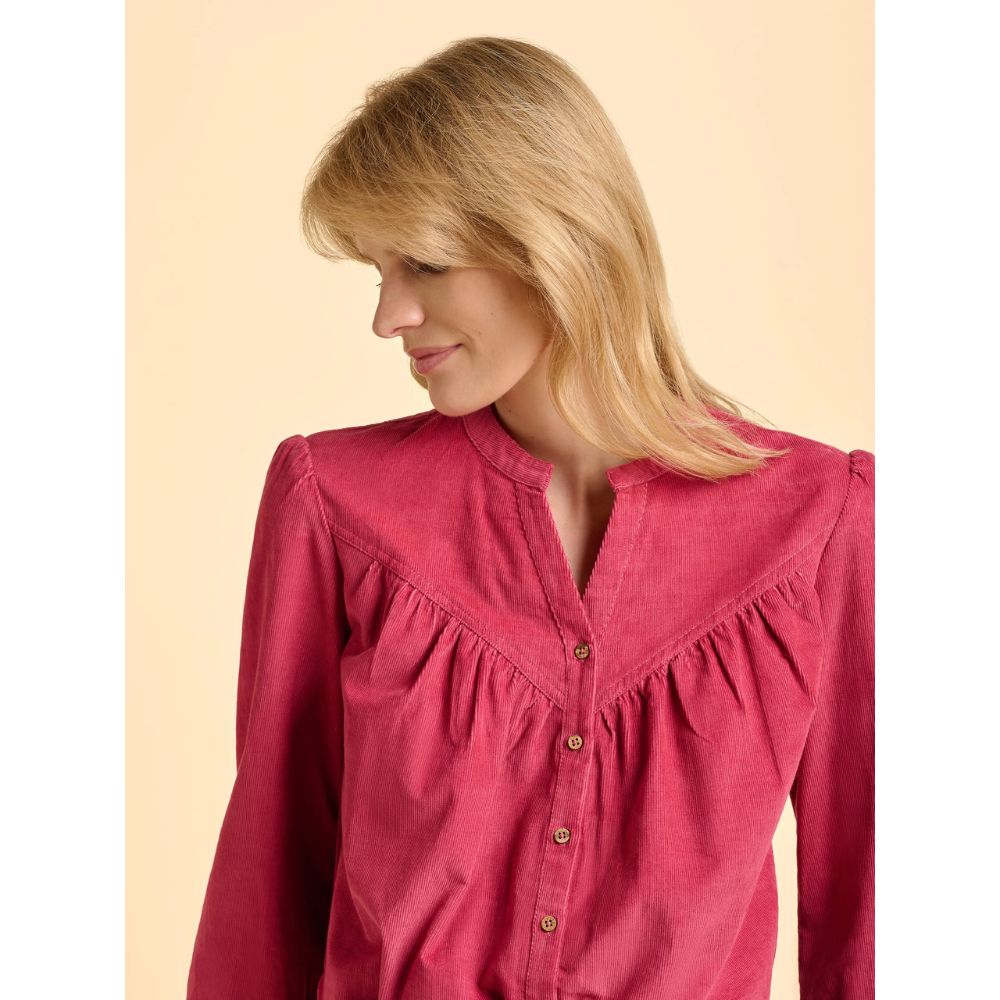 Brakeburn Lindsay Cord Blouse - Pink
