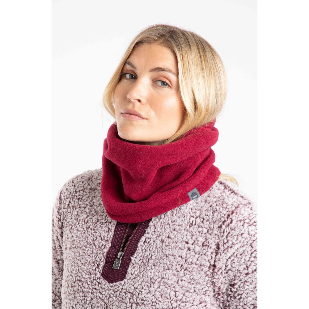 Weird Fish Camira Printed Reversible Fleece Snood - Antique Cherry