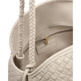 Katie Loxton Large Nova Hand Woven Tote Bag - Oyster