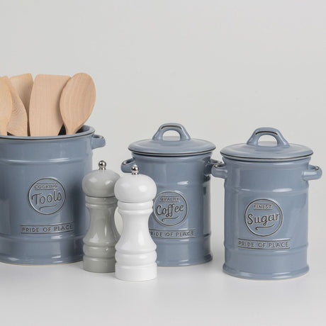 T&G Woodware 18cm Blue Pride of Place Sugar Jar