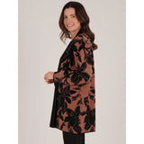 Tigi Longline Floral Cardigan - Brown