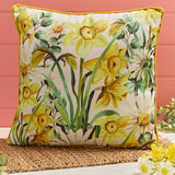 Richard Langs All Over Print Daffodil Cushion - 4FD322