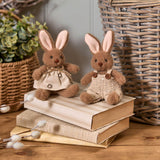 Richard Langs Dressed Bunny Sitting Ornament (Choice of 2) - 4RY103