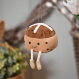 Richard Langs Hot Cross Bun Novelty Hanger with Dangly Legs - 4RY130