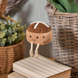 Richard Langs Hot Cross Bun Novelty Hanger with Dangly Legs - 4RY130