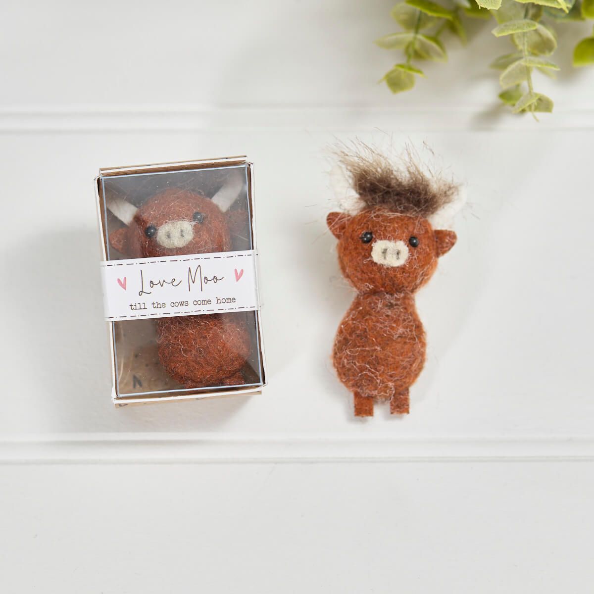 Richard Langs Tiny World Highland Cow Boxed Keepsake - 4TW107