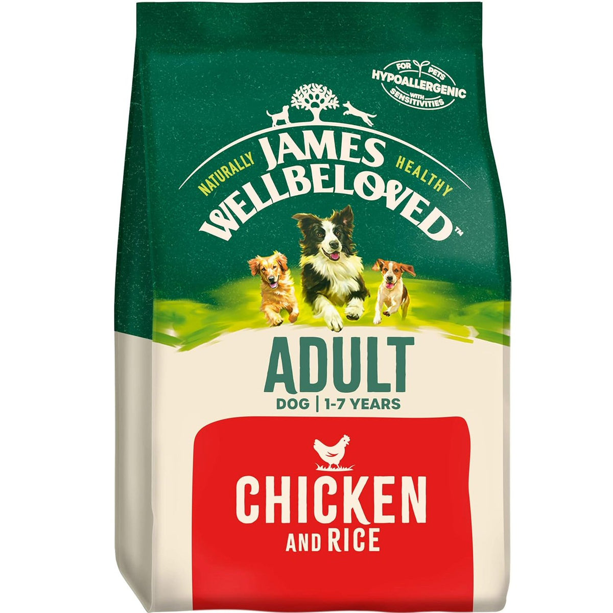 James Wellbeloved 15kg Chicken & Rice Adult Dry Dog Food – Old Railway ...