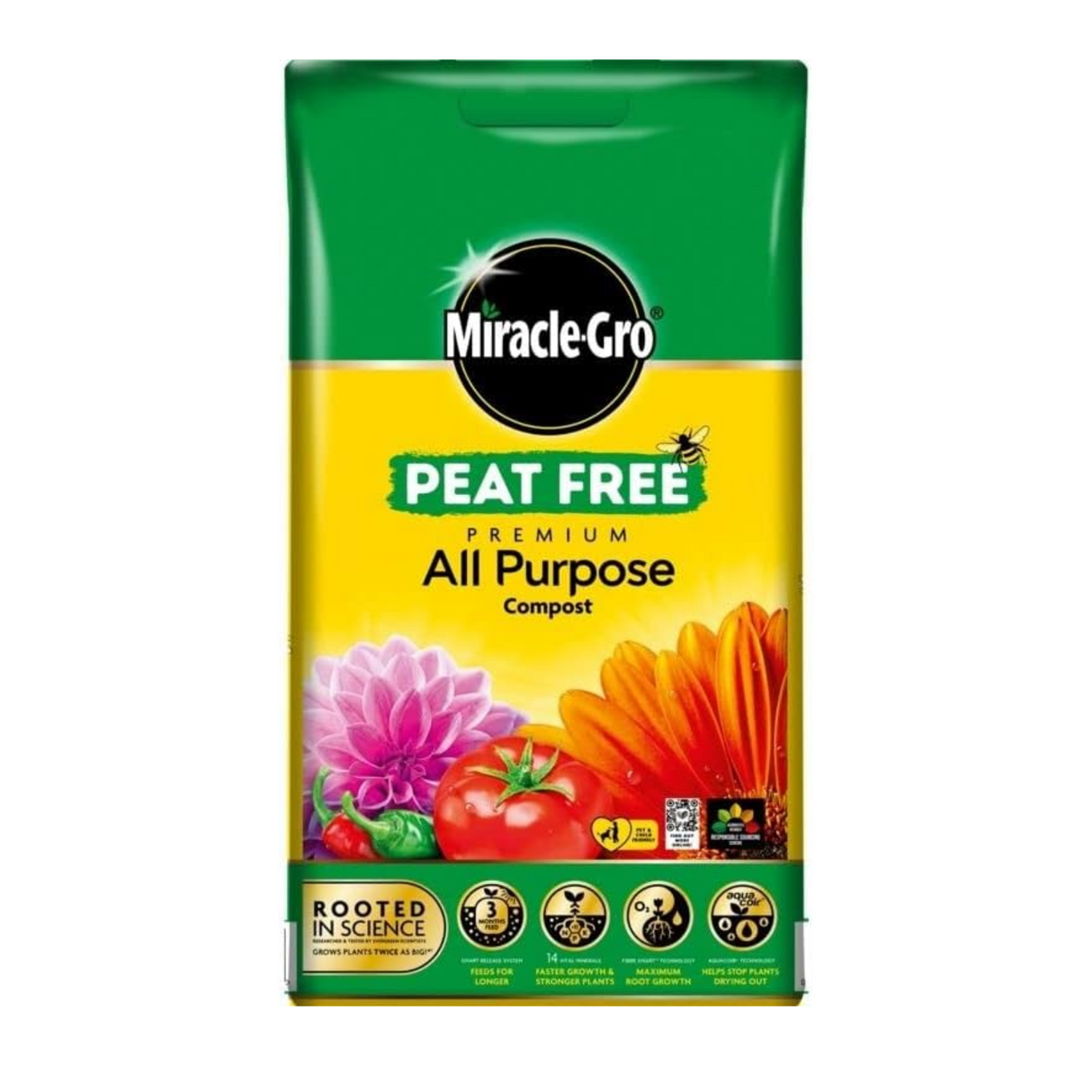 Miracle-Gro All Purpose Peat Free Compost 10L