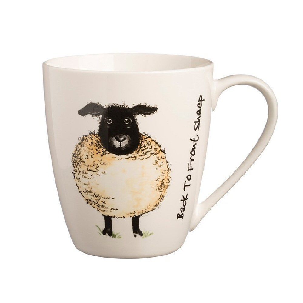 Price & Kensington 11cm Back To Front Sheep Fine China Mug