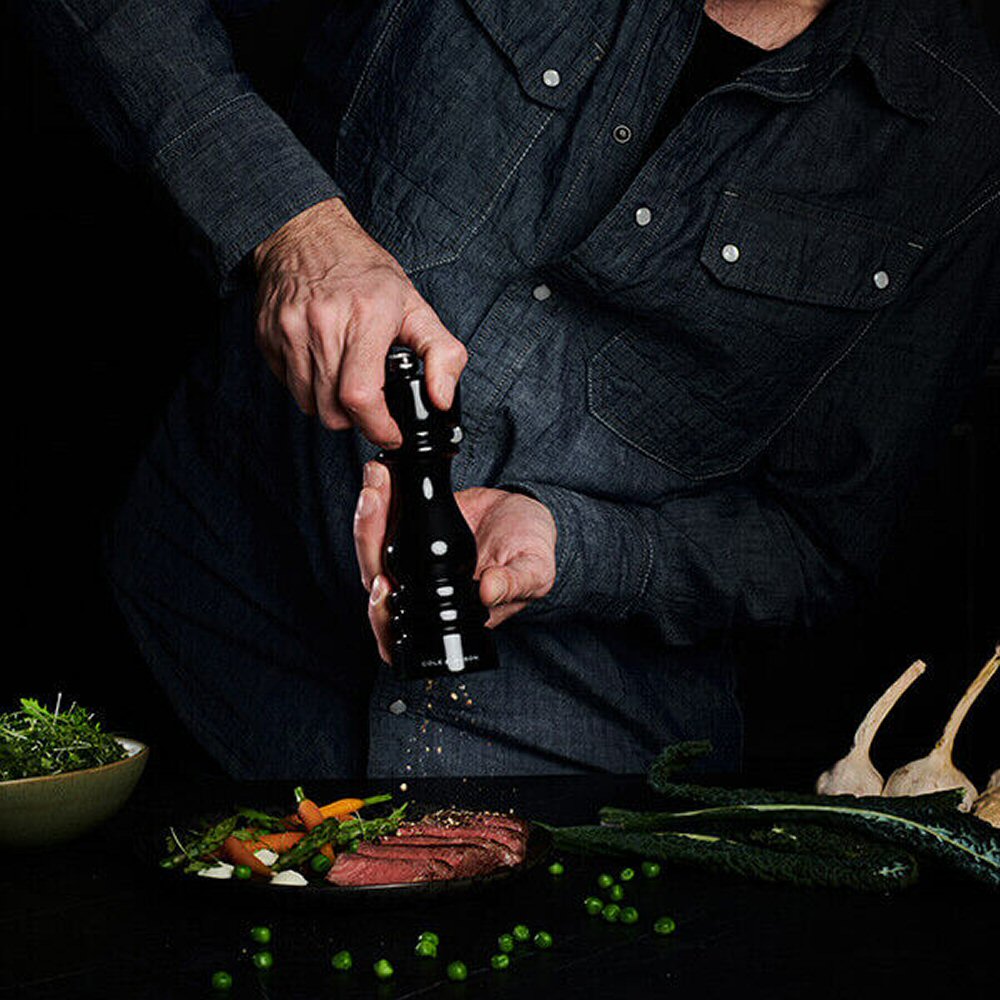 Cole & Mason 18cm Black Gloss London Salt Mill