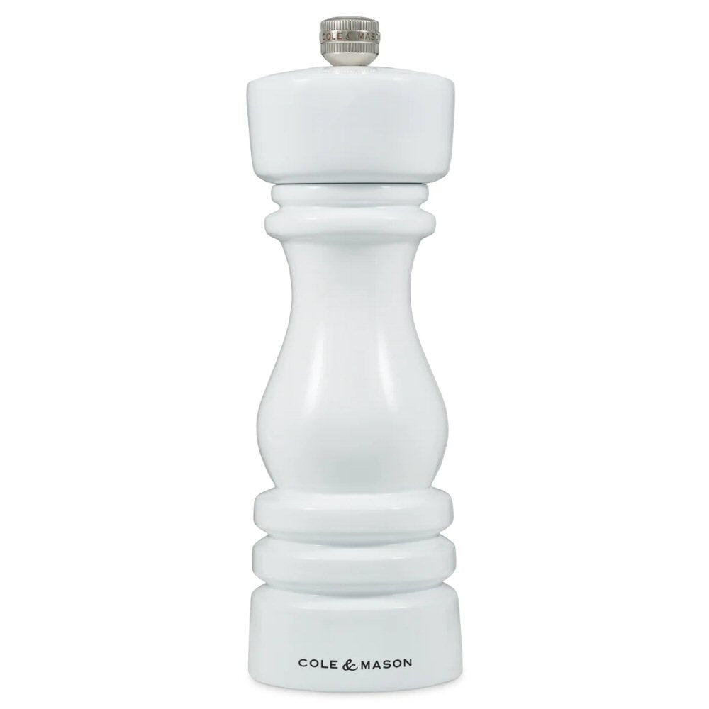 Cole & Mason 18cm White Gloss London Pepper Mill