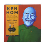 Ken Hom Woks 5 Piece 31cm Wok Set with Lid, Spatula & Spoon