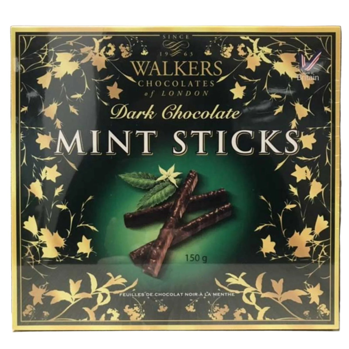 Walkers 150g Chocolates Dark Chocolate Mint Sticks