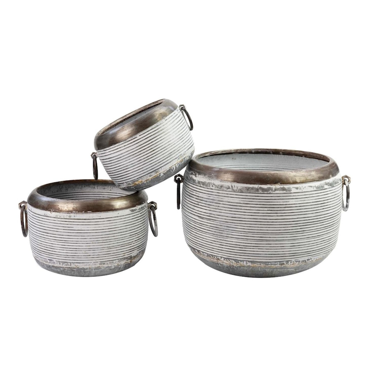 Ascalon Large Round Planter with Handles