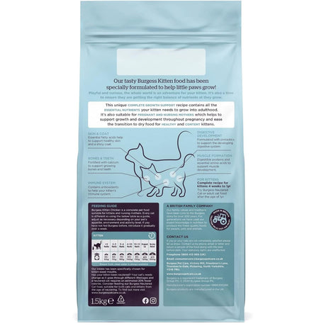 Burgess 1.5kg Kitten Chicken Cat Food