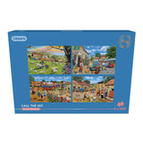 Gibsons Games 4 x 500 Piece Call The Vet Jigsaw Puzzles