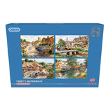 Gibsons Games 4 x 500 Piece Terry's Waterways Jigsaw Puzzles