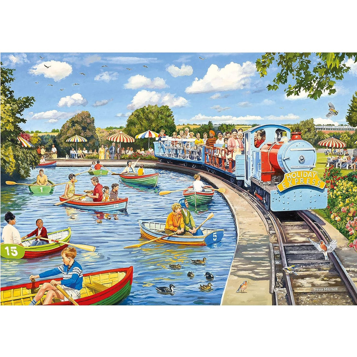 Gibsons Games 1000 Piece The Boating Lake Jigsaw Puzzle