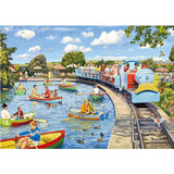Gibsons Games 1000 Piece The Boating Lake Jigsaw Puzzle