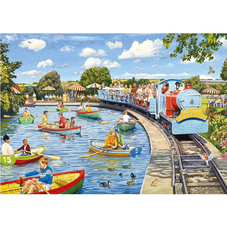 Gibsons Games 1000 Piece The Boating Lake Jigsaw Puzzle