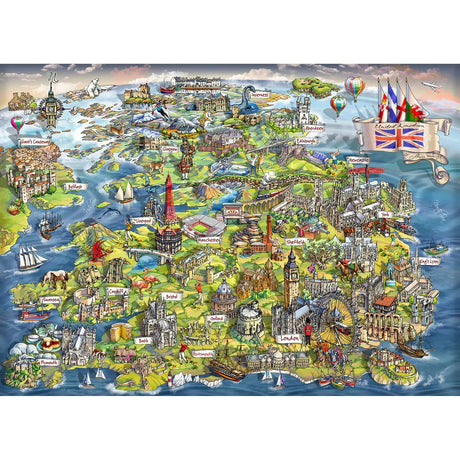 Gibsons Games 1000 Piece Beautiful Britain Jigsaw Puzzle