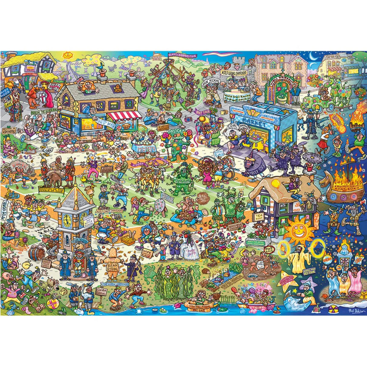 Gibsons Games 1000 Piece Jakesaws Barmy Britain Jigsaw Puzzle