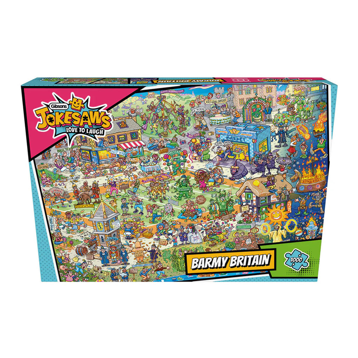 Gibsons Games 1000 Piece Jakesaws Barmy Britain Jigsaw Puzzle