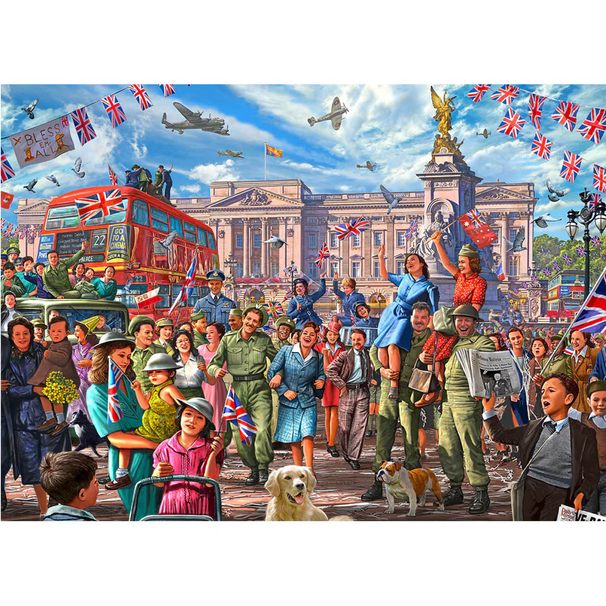Gibsons Games 1000 Piece Final Days of War Jigsaw Puzzle