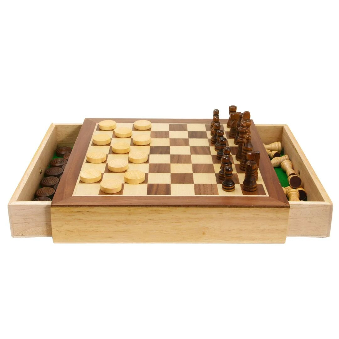 House Of Marbles Chess and Draughts Set