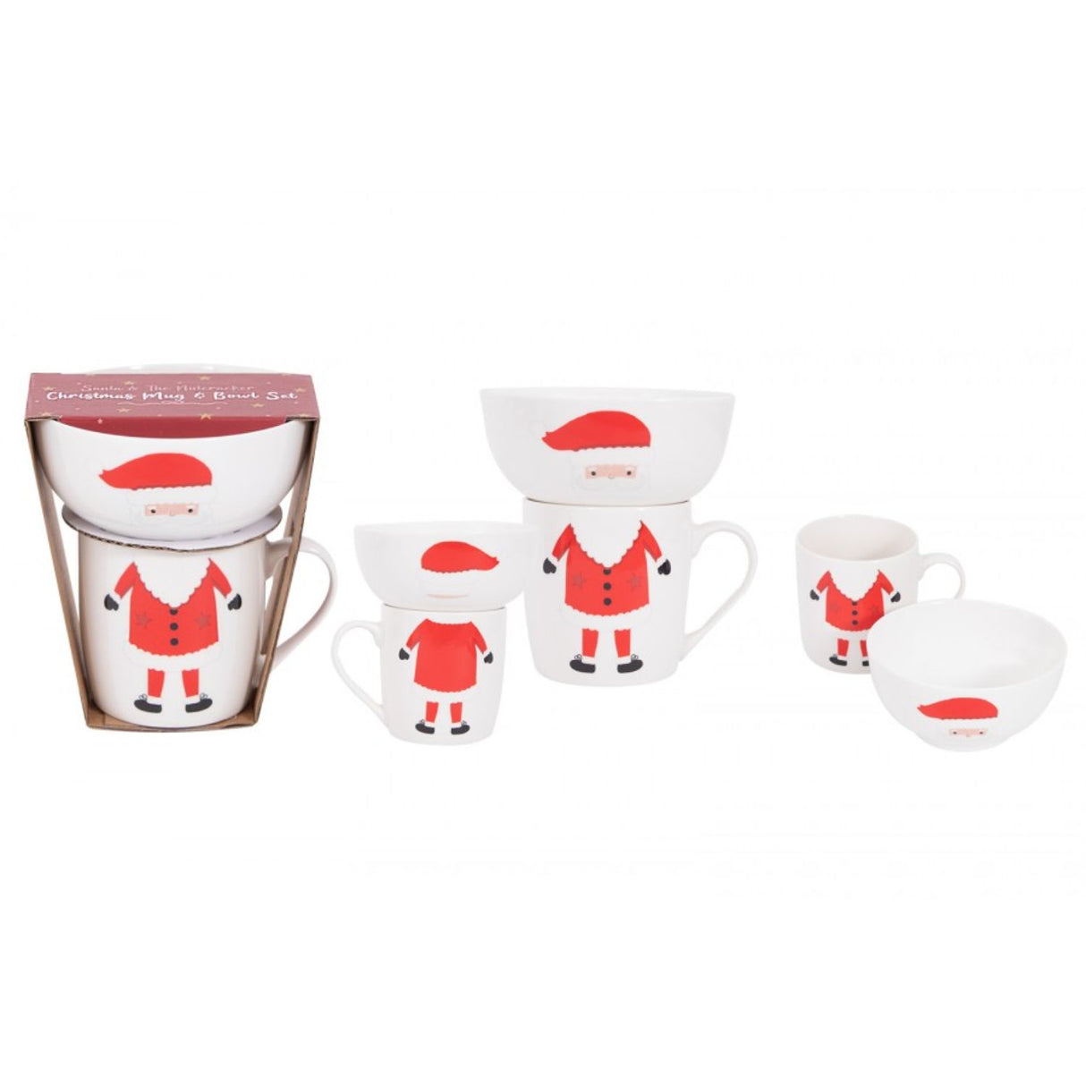 RSW Christmas Santa Breakfast Mug & Bowl Set