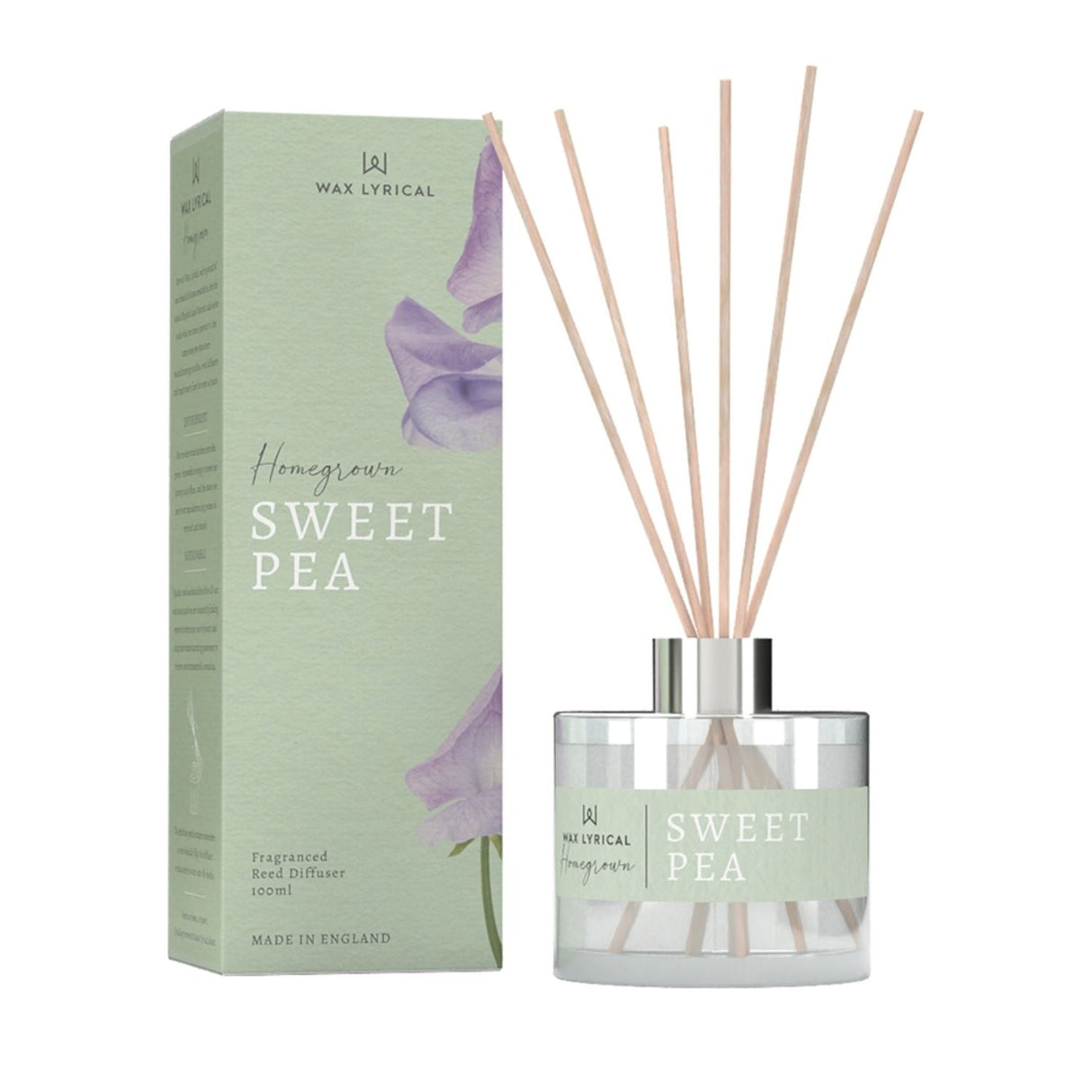 Wax Lyrical 100ml Sweet Pea Reed Diffuser - HG0301
