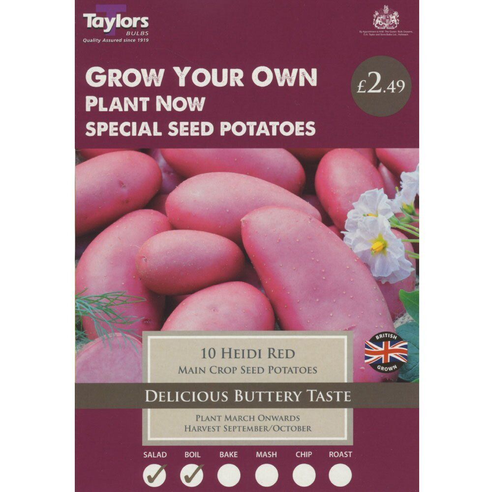Taylors 10 Heidi Red Special Main Crop Seed Potatoes