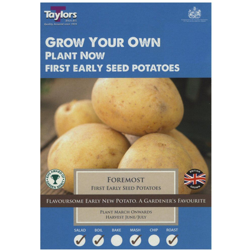 Taylors 10 Foremost First Early Seed Potatoes