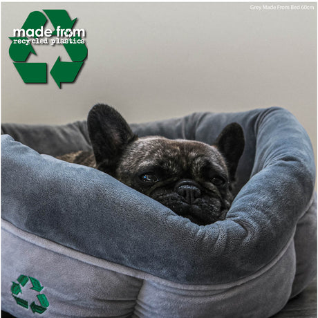 Ancol Made From 50cm Grey Eco Friendly Donut Dog Bed