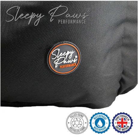 Ancol Sleepy Paws Extra Large 105cm Black Waterproof Dog Bed