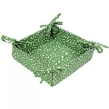 Dexam 23cm Green Spotted Recycled Cotton Bread Basket