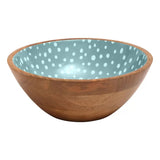 Dexam 27cm Duck Egg Spotted Mango Wood Salad Bowl