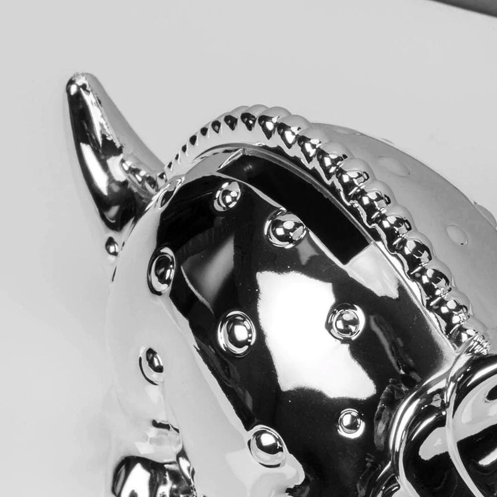 Bambino 16cm Silver Plated Dinosaur Money Box