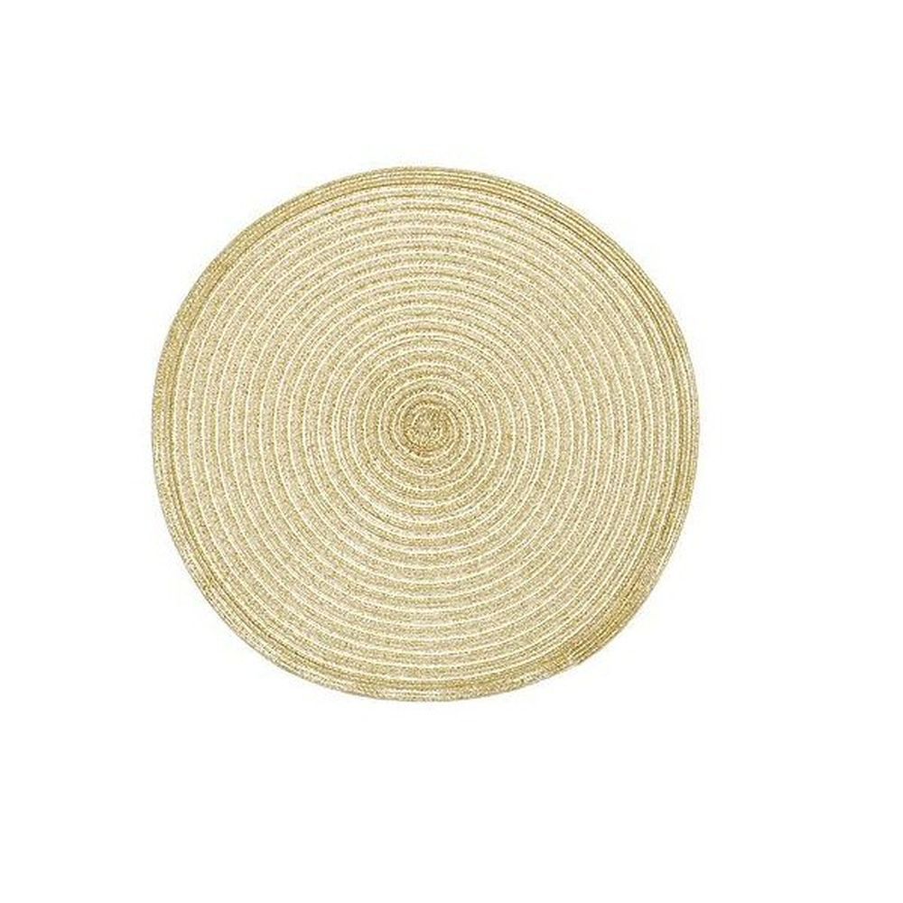 Walton & Co 35cm Gold Circular Lurex Placemat