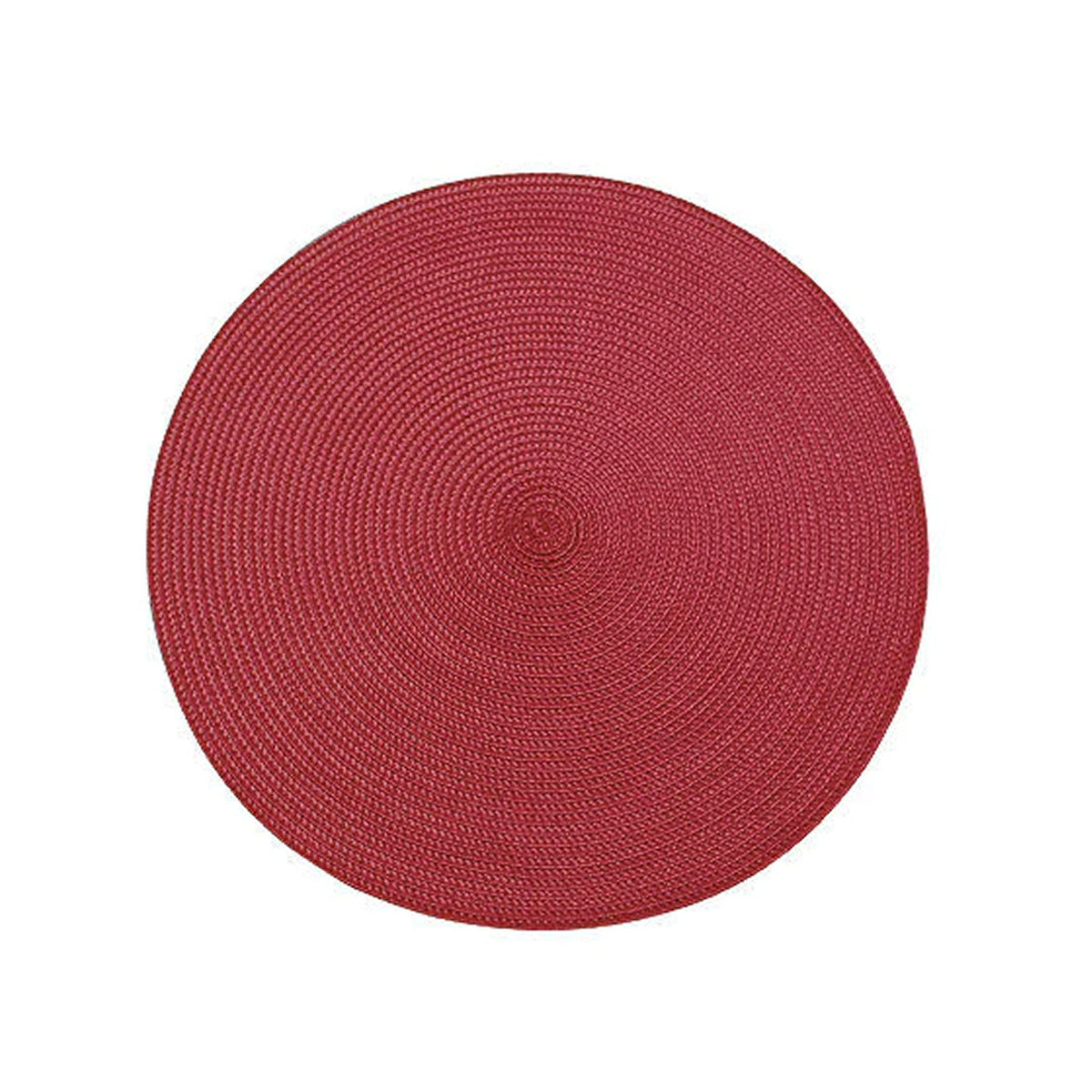 Walton & Co 35cm Red Circular Ribbed Placemat